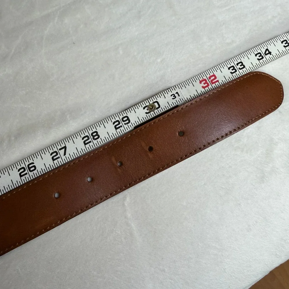 The‎ Limited Leather Belt Womens Small Brown Vintage Made in Italy Beaded Boho